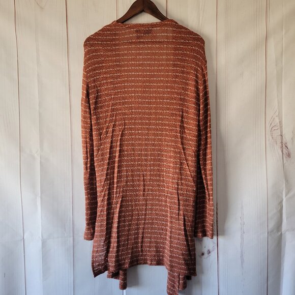 Buckle Daytrip Lightweight Knit Open Front Cardigan Sweater, Women’s S, Orange - Picture 5 of 9